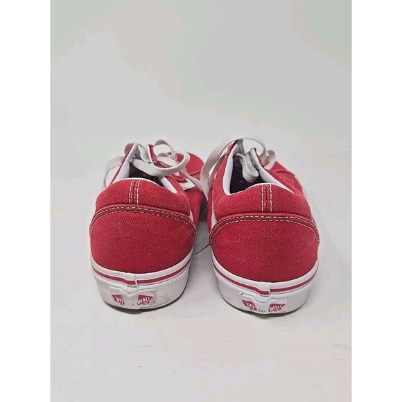 VANS Old School Red White Shoes - Size 5.5 Men (7 Women) - Picture 3 of 6